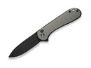 CIVIVI Button Lock Elementum II Nitro-V Aluminum Gray Black Stonewashed