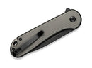 CIVIVI Button Lock Elementum II Nitro-V Aluminum Gray Black Stonewashed
