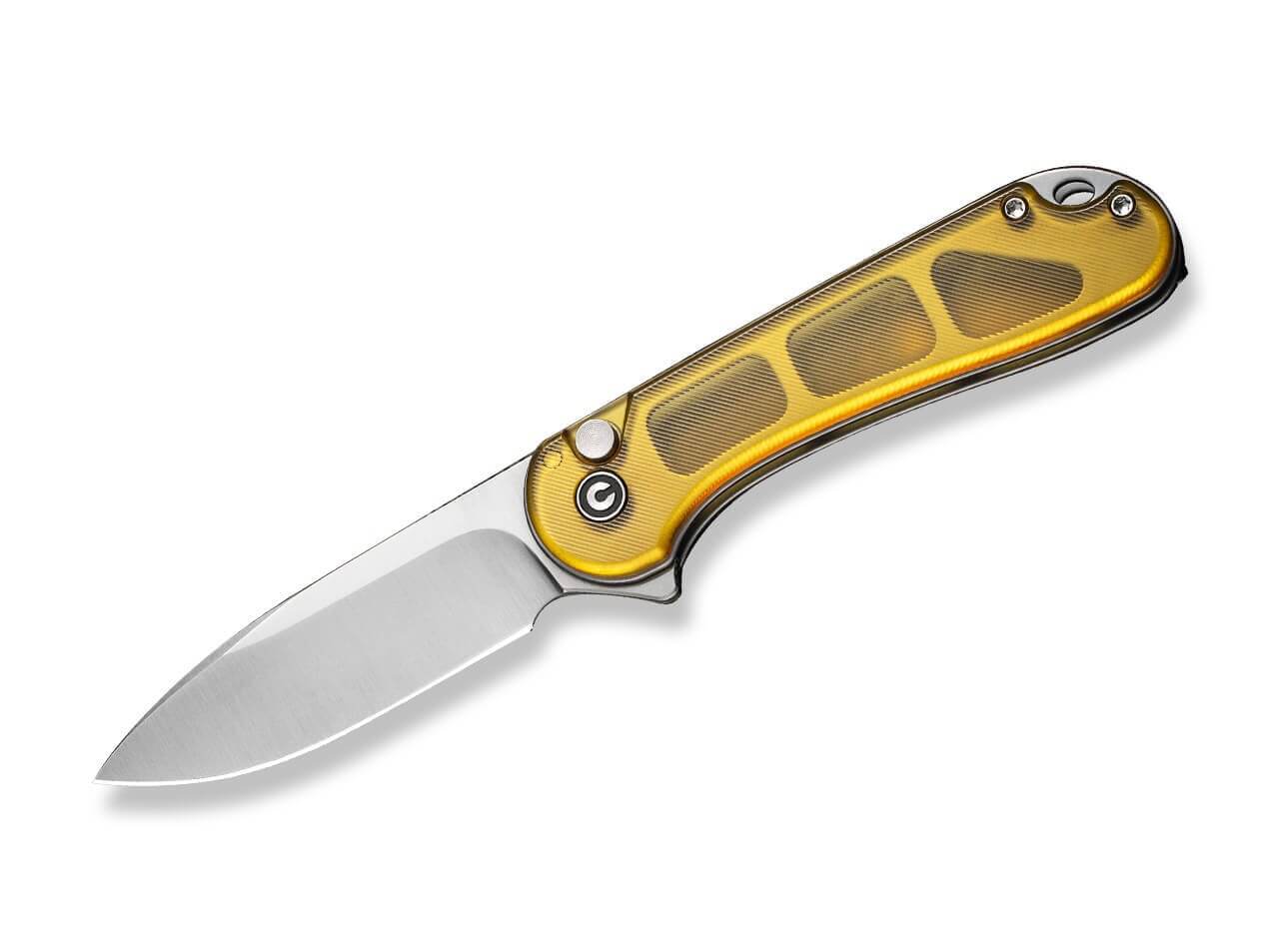 CIVIVI Button Lock Elementum II Ultem Amber