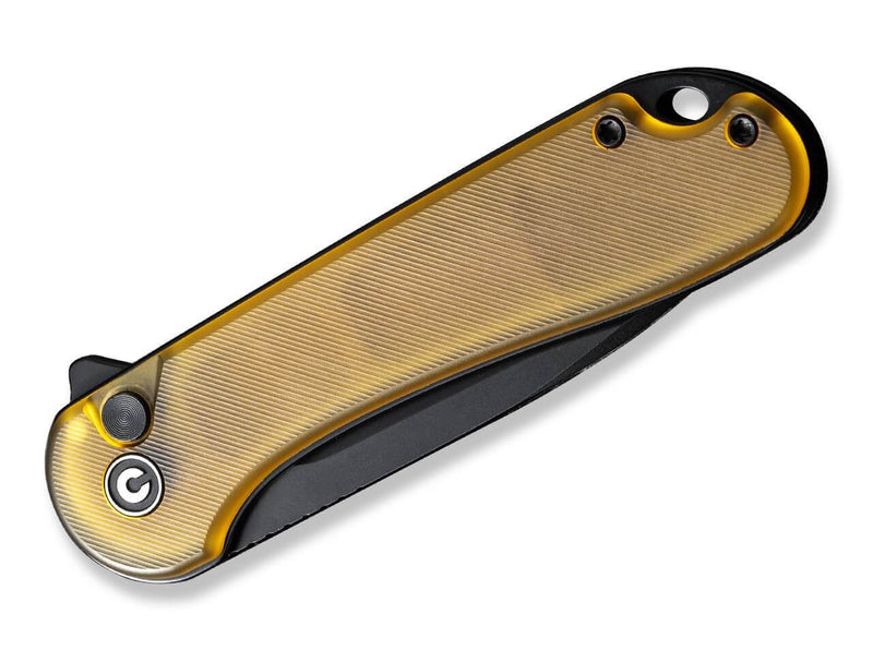 CIVIVI Button Lock Elementum II Ultem Amber & Black