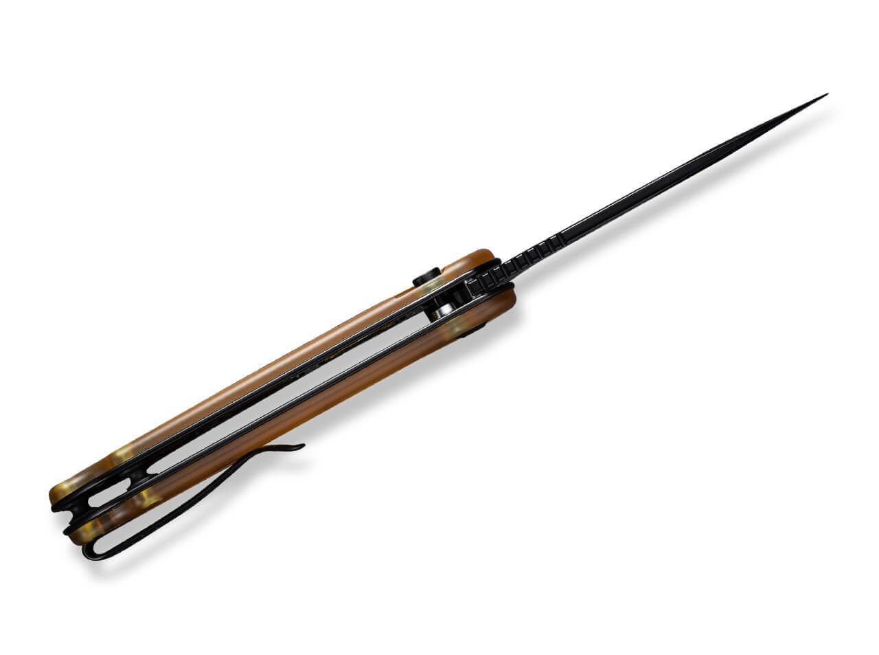 Button Lock Elementum II Ultem Amber & Black
