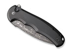 Button Lock Praxis Aluminum Black Damascus