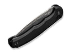 Button Lock Praxis Aluminum Black Damascus