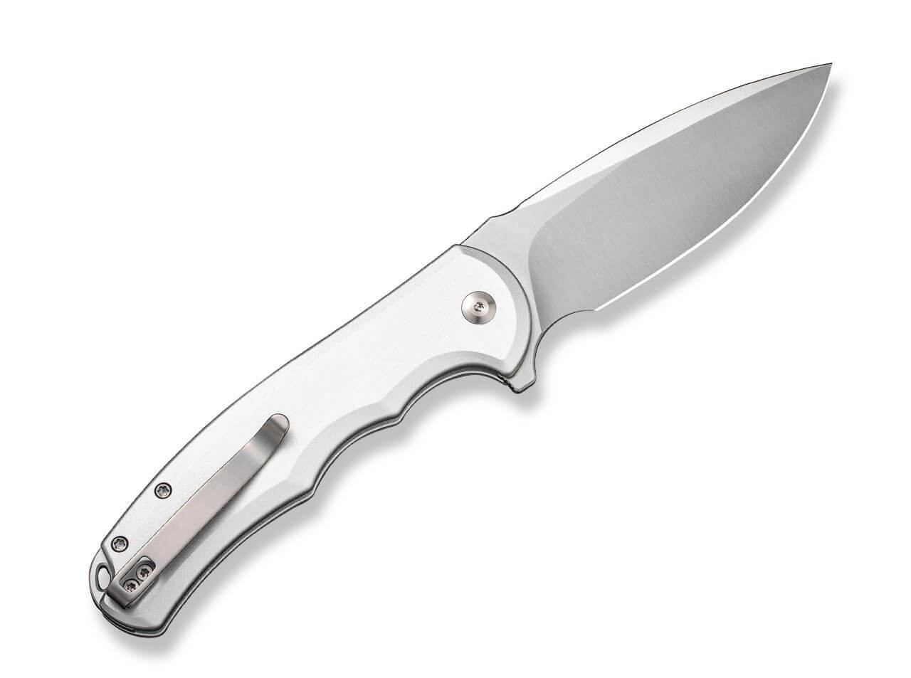 CIVIVI Button Lock Praxis Aluminum Silver