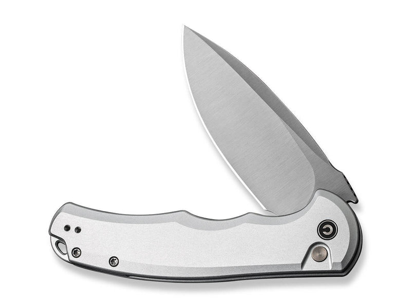 CIVIVI Button Lock Praxis Aluminum Silver