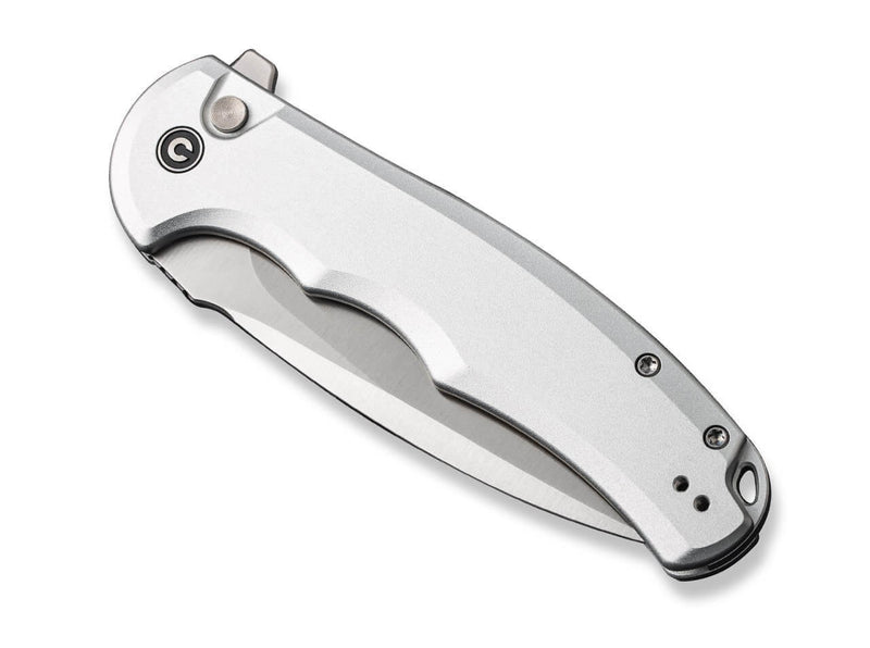 CIVIVI Button Lock Praxis Aluminum Silver