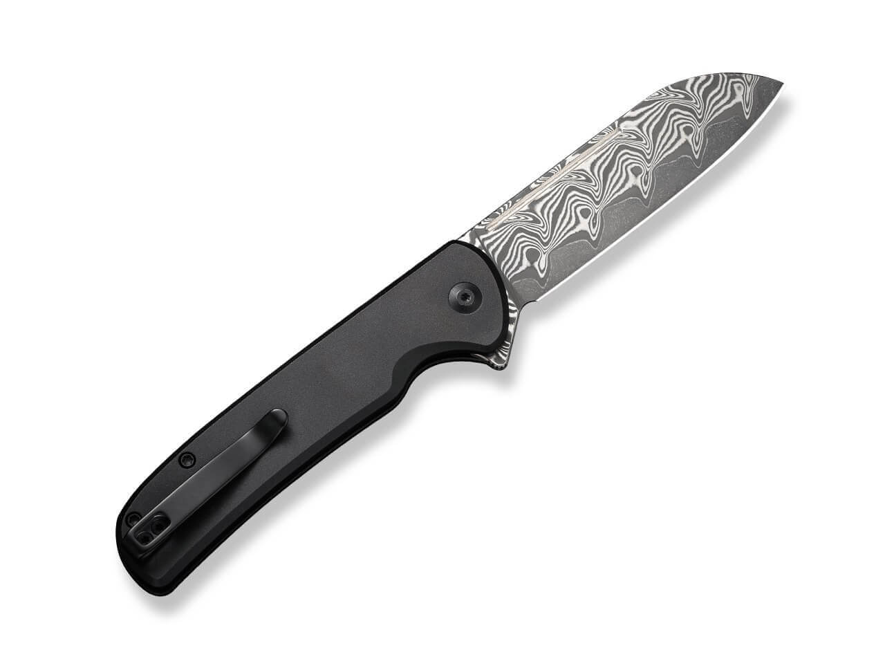 CIVIVI Chevalier II Aluminum Black Damascus