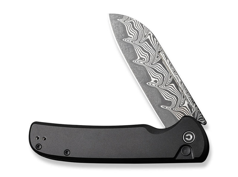 CIVIVI Chevalier II Aluminum Black Damascus