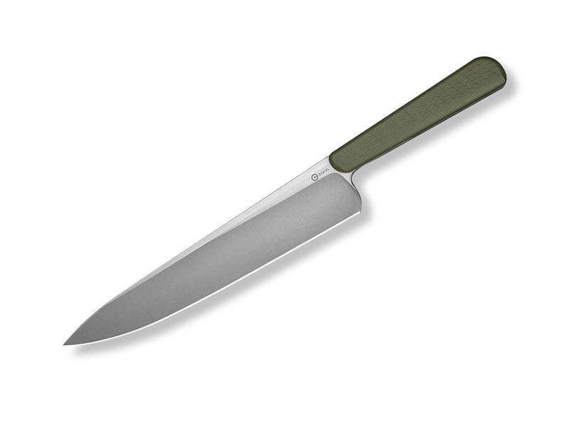 CIVIVI Cibus Chef's Knife 14C28N Milled OD Green
