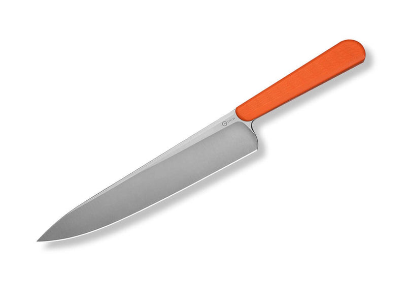 CIVIVI Cibus Chef's Knife 14C28N Milled Orange G10