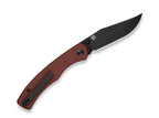 Clingman Nitro-V G10 Burgundy Black Stonewash