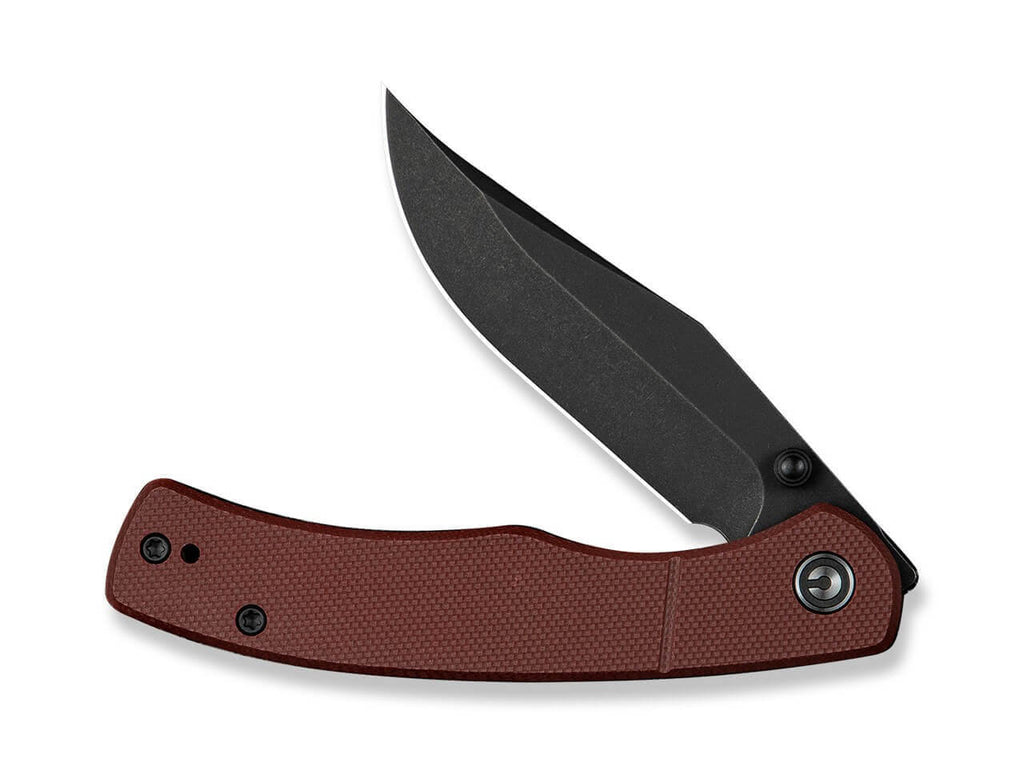 Clingman Nitro-V G10 Burgundy Black Stonewash