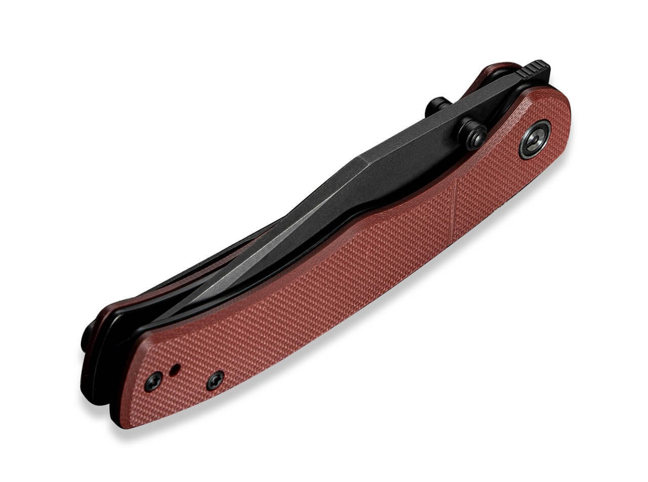 Clingman Nitro-V G10 Burgundy Black Stonewash