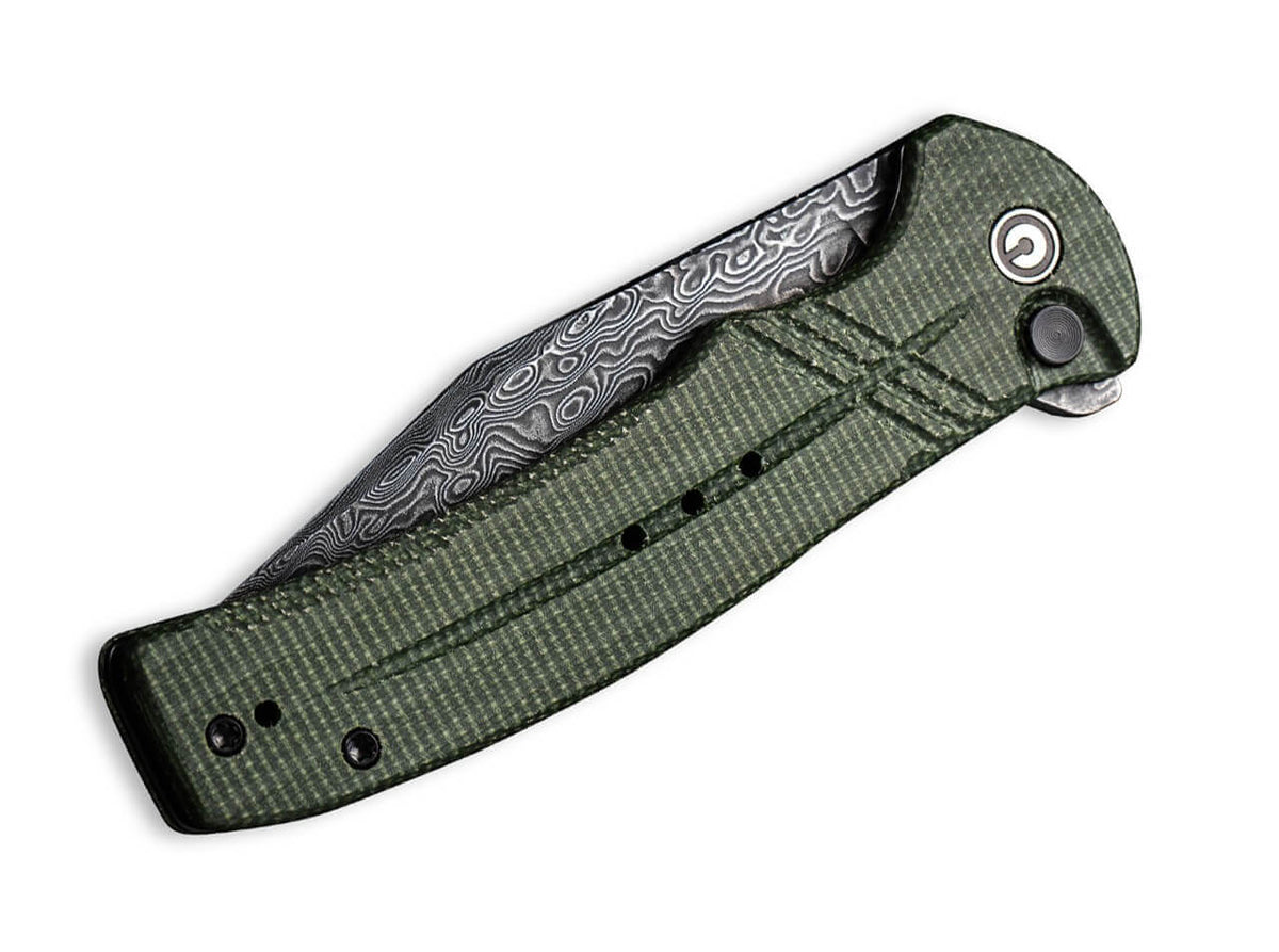 Cogent Damast Micarta Green