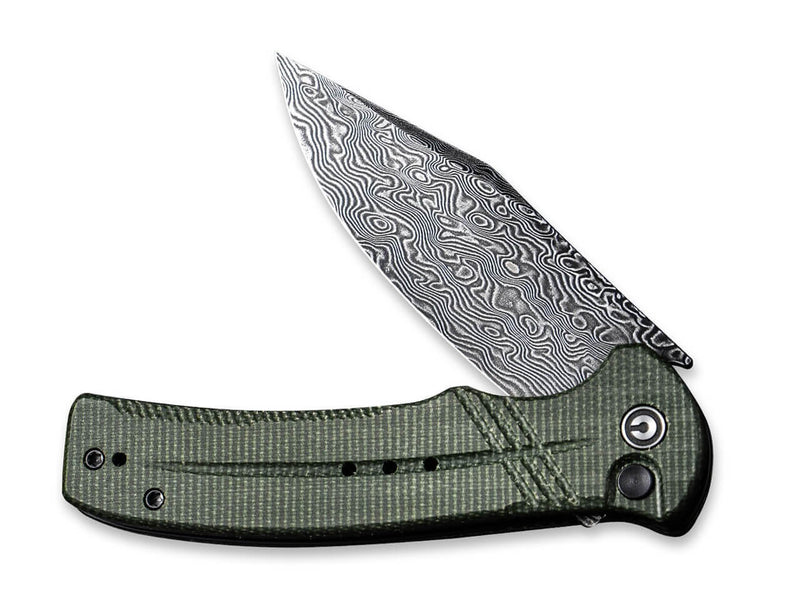 CIVIVI Cogent Damast Micarta Green