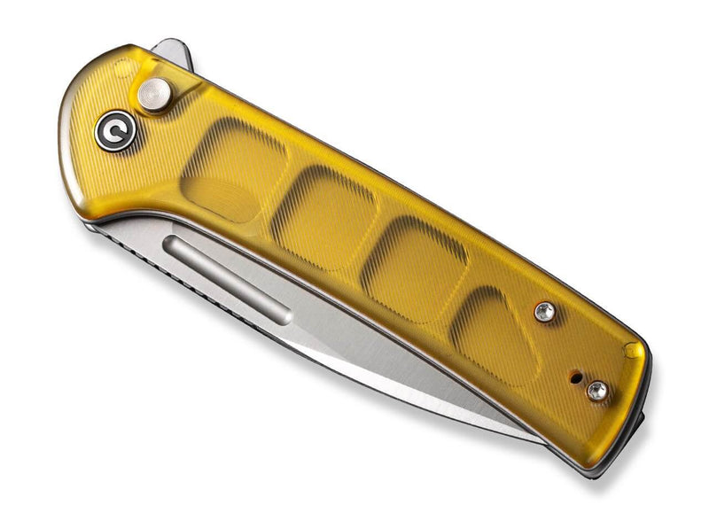 CIVIVI Conspirator Button Lock Ultem Amber