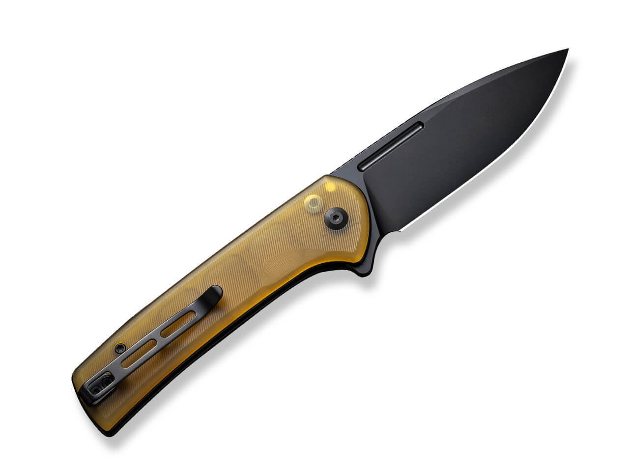 CIVIVI Conspirator Button Lock Ultem Amber & Black
