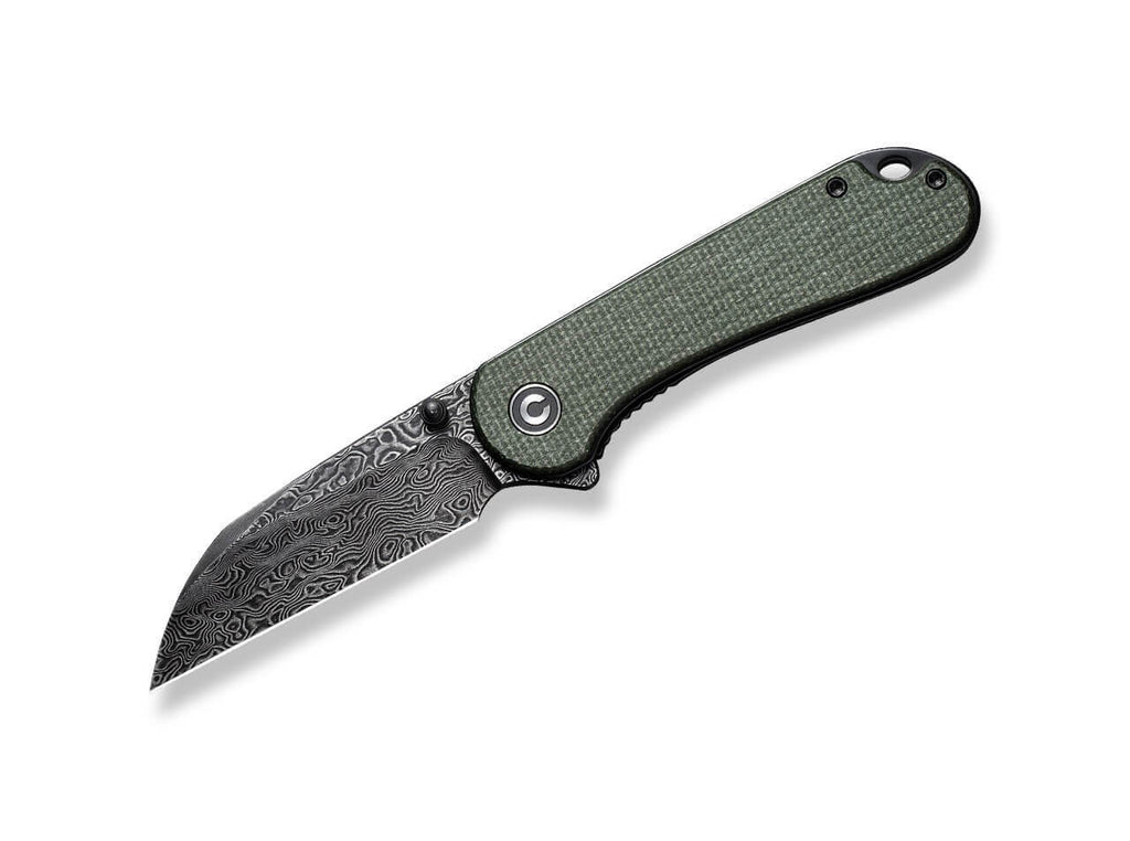 Elementum Micarta Green Damascus