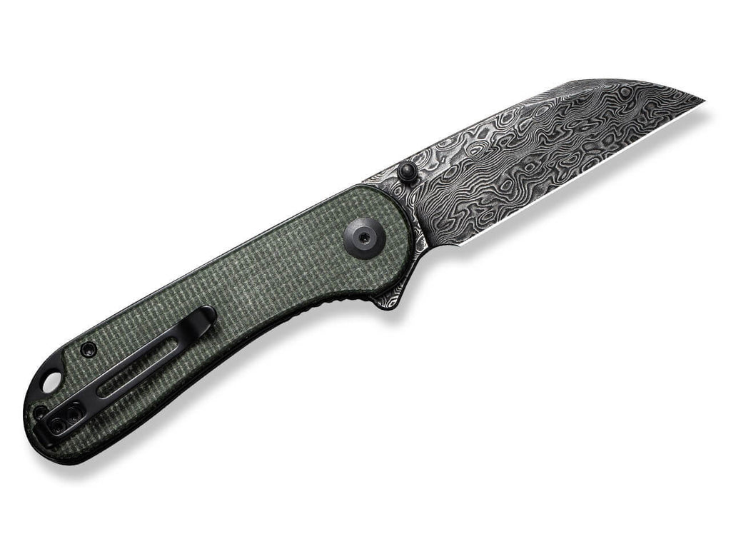 Elementum Micarta Green Damascus