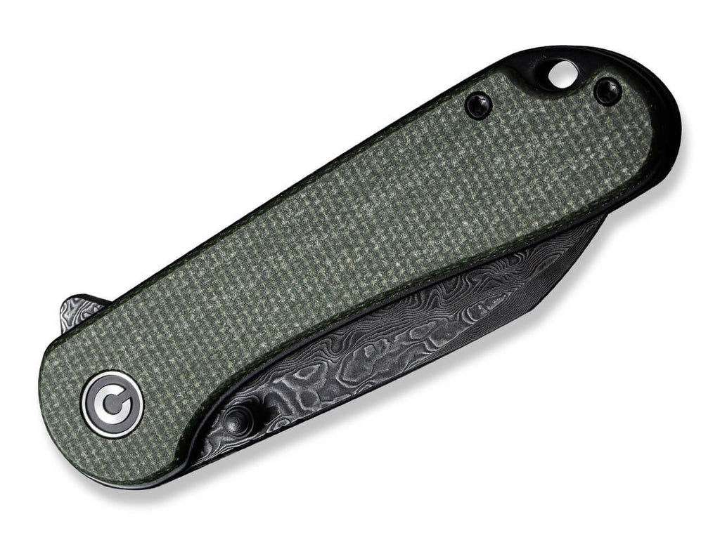Elementum Micarta Green Damascus
