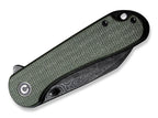 Elementum Micarta Green Damascus