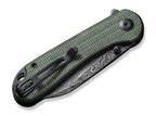 Elementum Micarta Green Damascus
