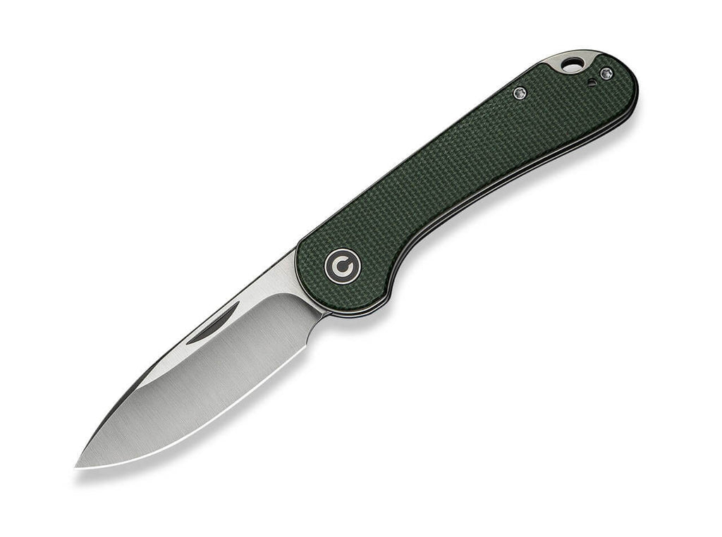 Elementum Slip Joint 14C28N Micarta Green