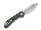 Elementum Slip Joint 14C28N Micarta Green