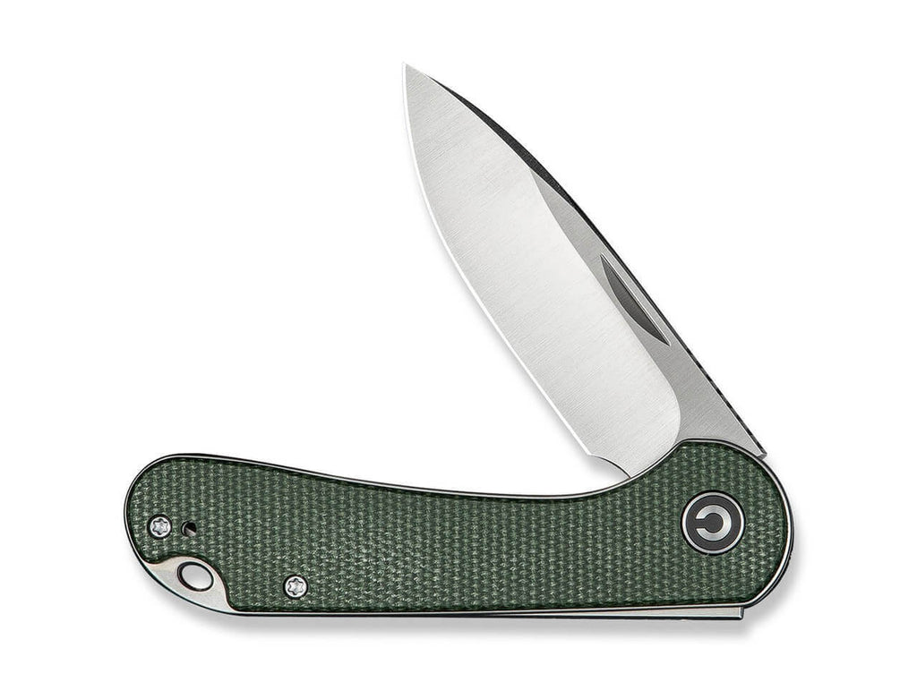 Elementum Slip Joint 14C28N Micarta Green
