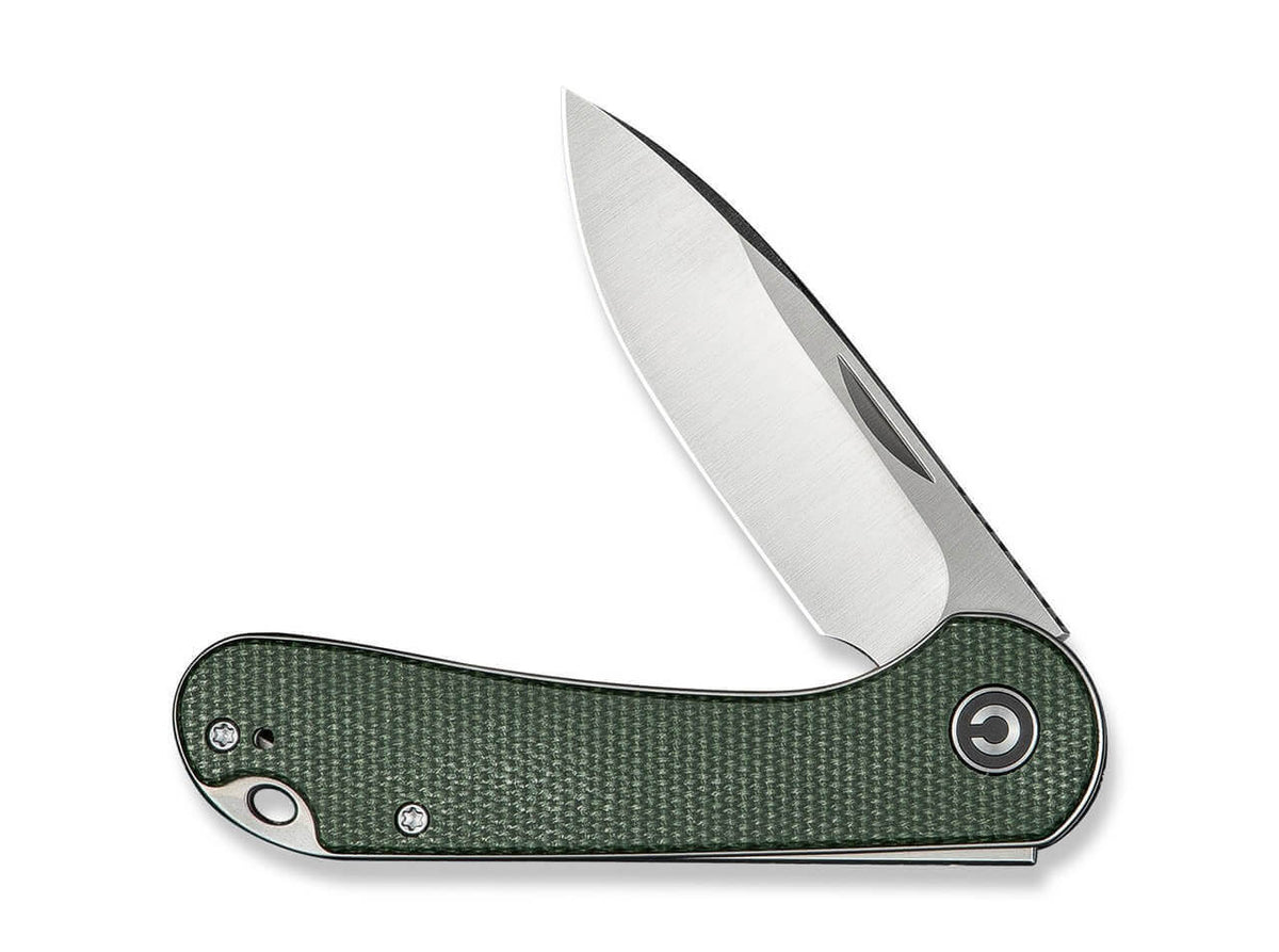 Elementum Slip Joint 14C28N Micarta Green