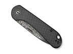Elementum Slip Joint Damascus Twill CF