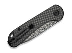 Elementum Slip Joint Damascus Twill CF