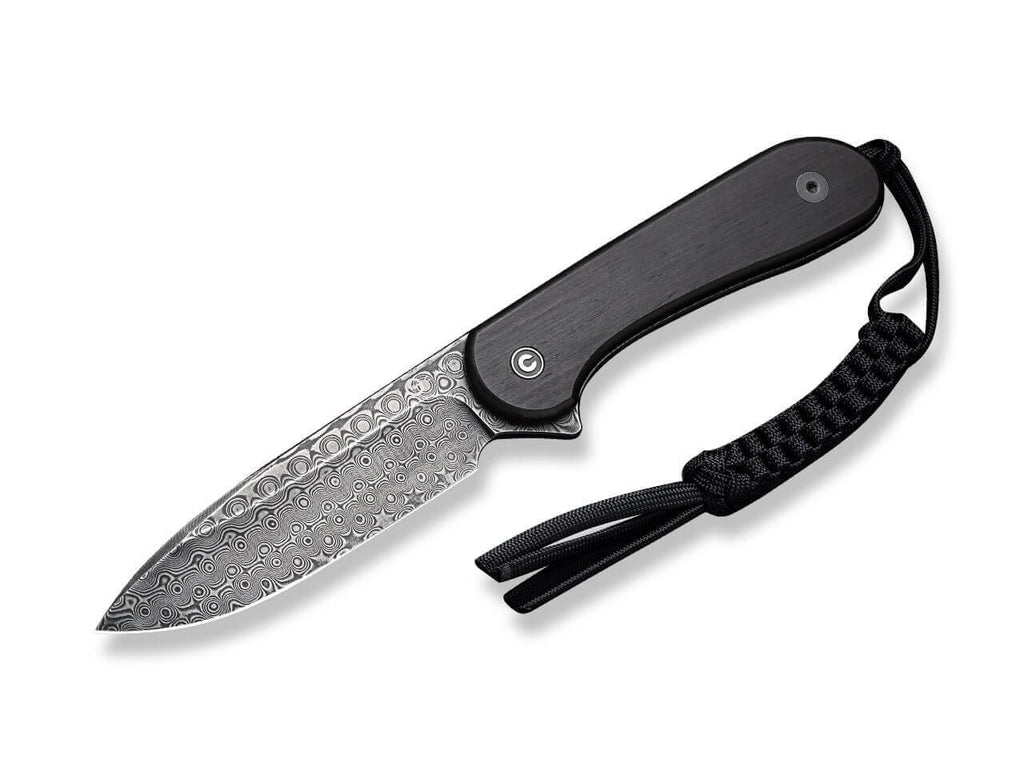 Fixed Blade Elementum Ebony Damascus
