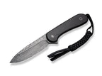 Fixed Blade Elementum Ebony Damascus