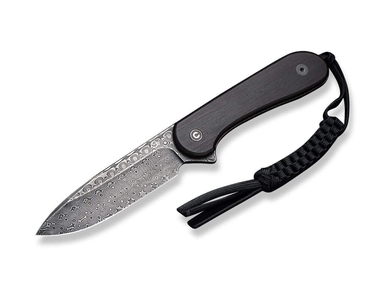 CIVIVI Fixed Blade Elementum Ebony Damascus
