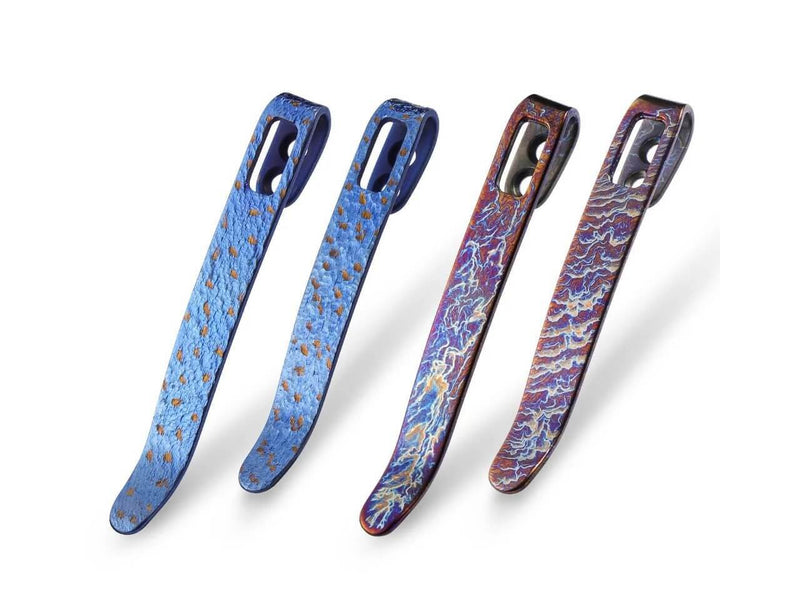 CIVIVI Four Flamed Titanium Clips T002C