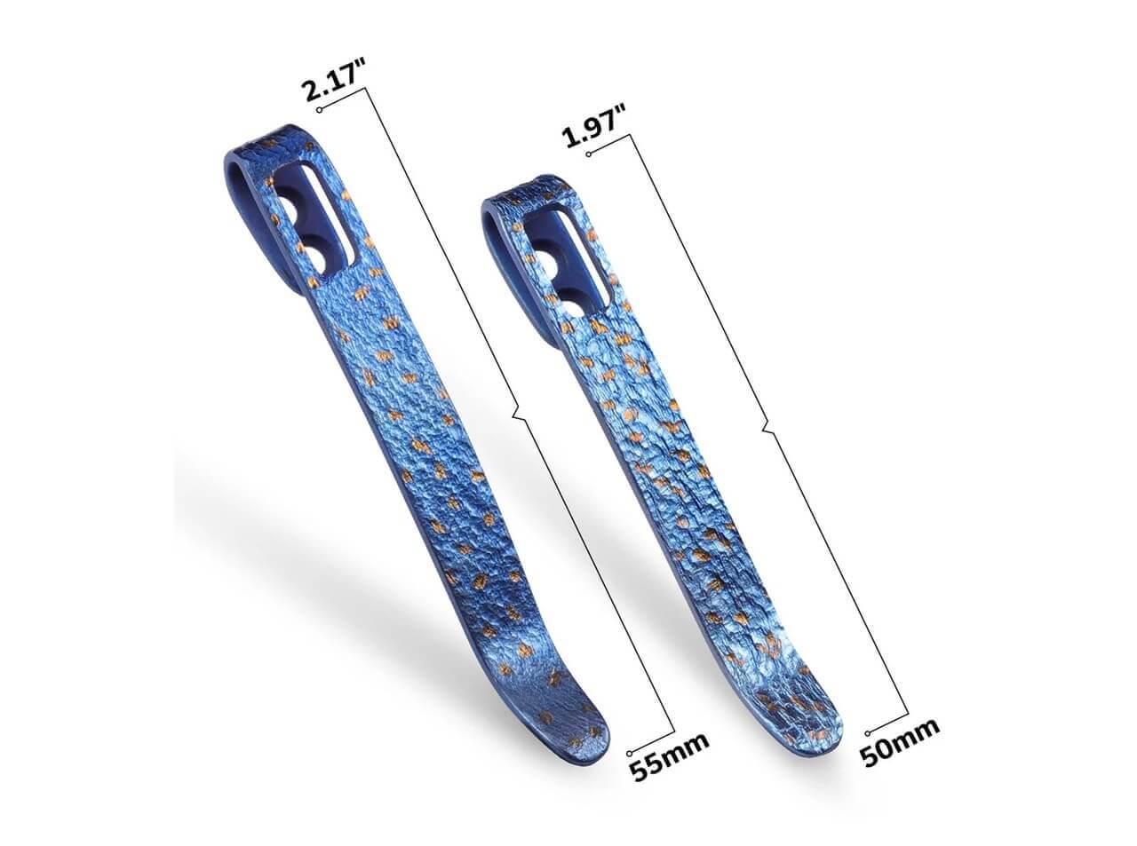 CIVIVI Four Flamed Titanium Clips T002C