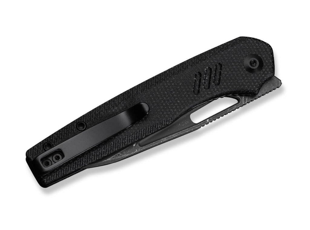 Guile Damascus Black Micarta