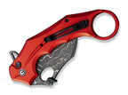 Incisor II Aluminum Red Damascus