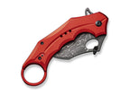 Incisor II Aluminum Red Damascus