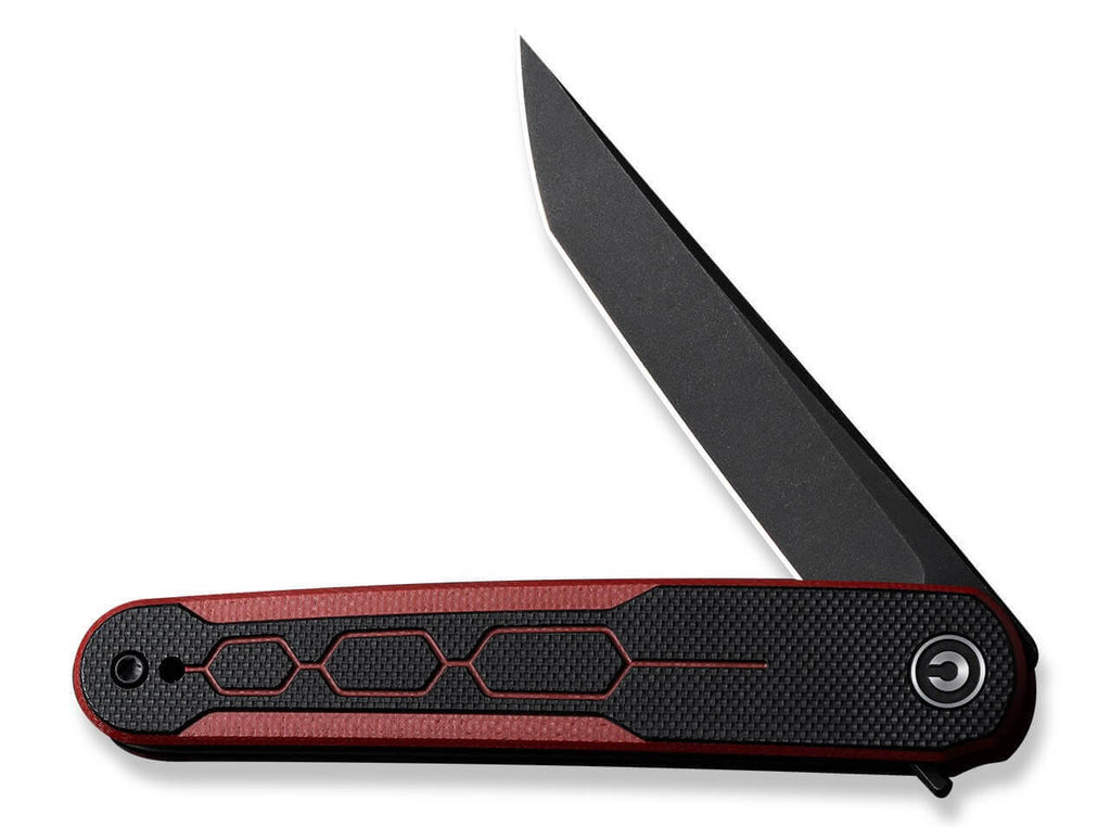 KwaiQ Milled G10 Burgundy & Black