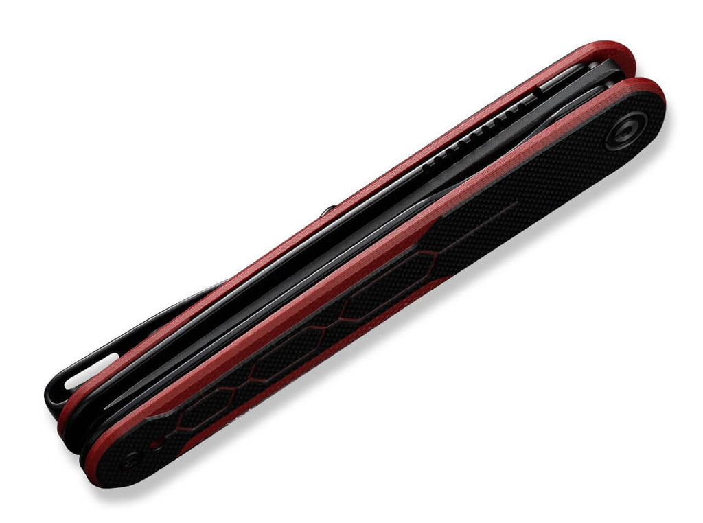 KwaiQ Milled G10 Burgundy & Black