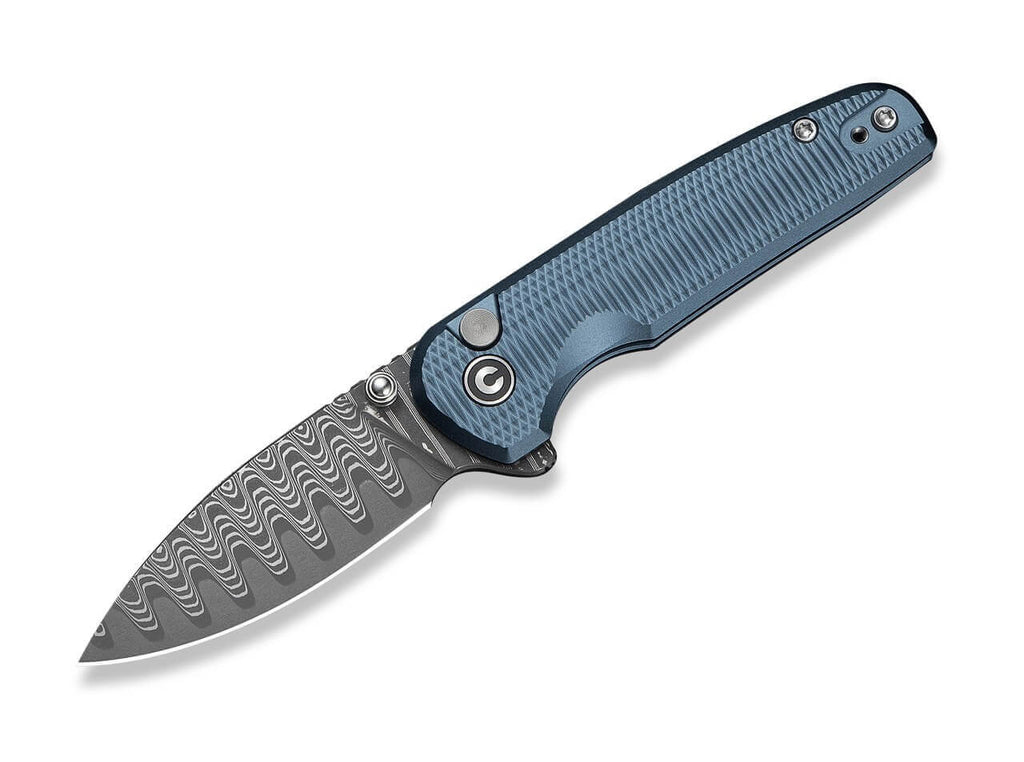 Mini Shakan Damascus Blue Aluminum