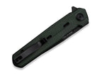Navo Nitro-V Green Micarta Black Stonewashed