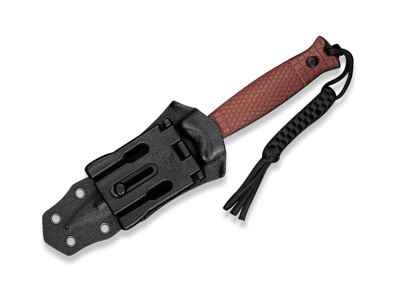 CIVIVI Perfrico 14C28N Burgundy G10 Black & Gray Striped