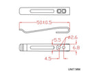 CIVIVI Plain Stainless  Steel Clip CA-05B-V1