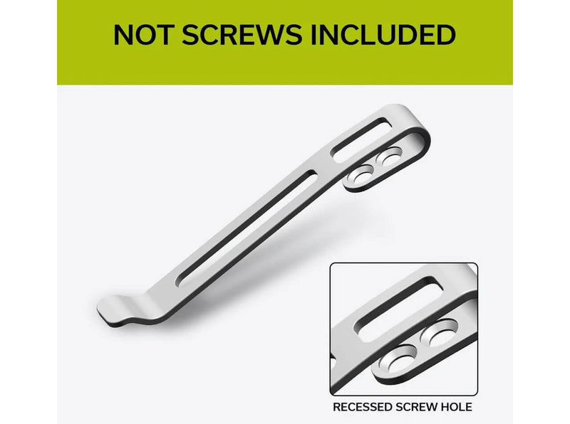 CIVIVI Plain Stainless  Steel Clip CA-05B-V1