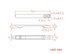 CIVIVI Plain Titanium Clip T001A