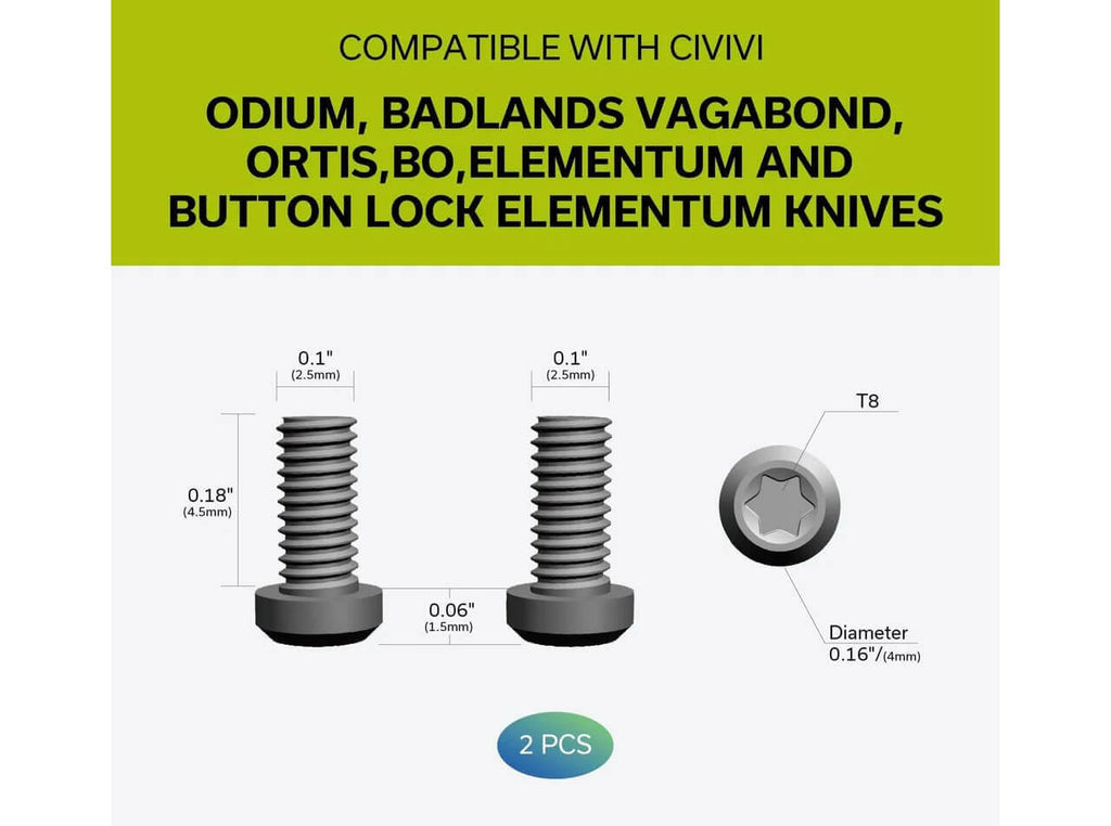 CIVIVI Plain Titanium Clip T001A