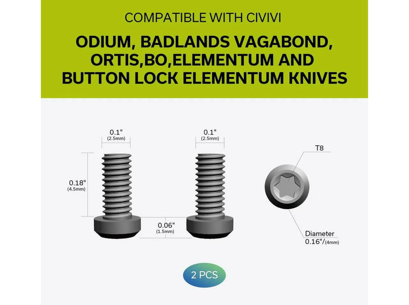 CIVIVI Plain Titanium Clip T001A